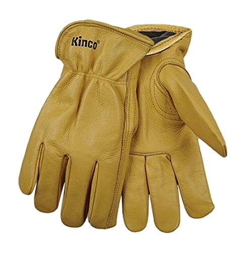 Kinco 90HK-XL Men's Lined Grain Deerskin Driver Glove with Heatkeep X-Large 