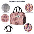 thumbnail image 4 of Insulated Lunch Bag for Women, Floral Print Oxford Fabric Lunch Box, Leakproof Thermal Cooler Tote for Work, School & Picnic, Leopard Animal Print, 4 of 5