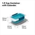thumbnail image 1 of OXO Good Grips Prep & Go Leakproof 1.9 Cup Container with Colander, 1 of 6