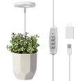 thumbnail image 2 of LORDEM Luz de cultivo, luz LED de espectro completo para plantas de interior, lámpara de crecimiento ajustable en altura con temporizador de encendido/apagado automático 4/8/12H, 4 brillo regulable, i, 2 of 4