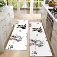 thumbnail image 4 of Kitchen Rugs Sets Of 2,Cartoon Corgi Dog and Footprints Anti Fatigue Kitchen Mat Rugs Non Slip Washable,Decorative Kitchen Floor Mats for Kitchen,Sink,Laundry,17"X47", 4 of 5