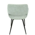 thumbnail image 6 of LumiSource Black Metal, Light Green Fabric Margarite Chair - Set of 2, 6 of 9