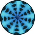 thumbnail image 1 of Ahgly Company Machine Washable Indoor Round Transitional Deep Teal Green Area Rugs, 8' Round, 1 of 7