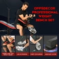 thumbnail image 4 of OPPSDECOR 660lbs 6 in 1 Weight Bench Set with Squat Rack, Workout Bench with Leg Extension Preacher Curl Rack Multi-Function Bench Press Set for Home Gym, ZWX1113 New Version Weight Bench, 4 of 4