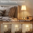 thumbnail image 6 of Walchoice Cordless Table Lamp, Adjustable Height Rechargeable Wireless Lamp, 3 Color Temperatures & Stepless Dimming, Portable Touch Desk Lamp for Bedroom, Nightstand, Dining Table, Restaurant, Gold, 6 of 11