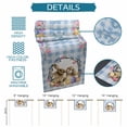 thumbnail image 6 of Easter Bunny Table Runner - 108 Inch Long Spring Easter Eggs Chick Floral Blue Check Cotton and Linen Blended Dress Scarves Farmhouse Table Runner for Kitchen Dining, Coffee Table, 13" x 108", 6 of 8