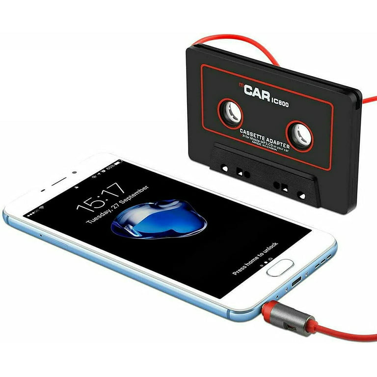 New Audio Car Cassette Tape Adapter 3.5 MM For iPhone Ipod MP3 AUX