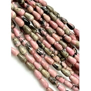 Rhodochrosite Natural Gemstone Drops Shape Size 10x6 mm Beads Strand For DIY Jewelry Making