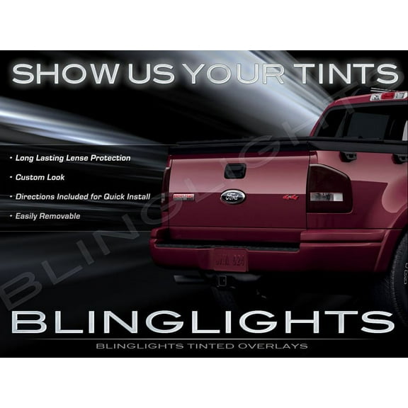 For Ford Sport Trac Murdered Out Taillamp Overlays Tinted Tail Lights Covers