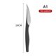 thumbnail image 1 of 1 cuchillo de pedicura de acero inoxidable negro, juego de cuchillos de pedicura profesional, herramienta para el cuidado de los pies, Kit de herramientas para uñas de 16cm/6,3 pulgadas Gao Jinjia LED, 1 of 2