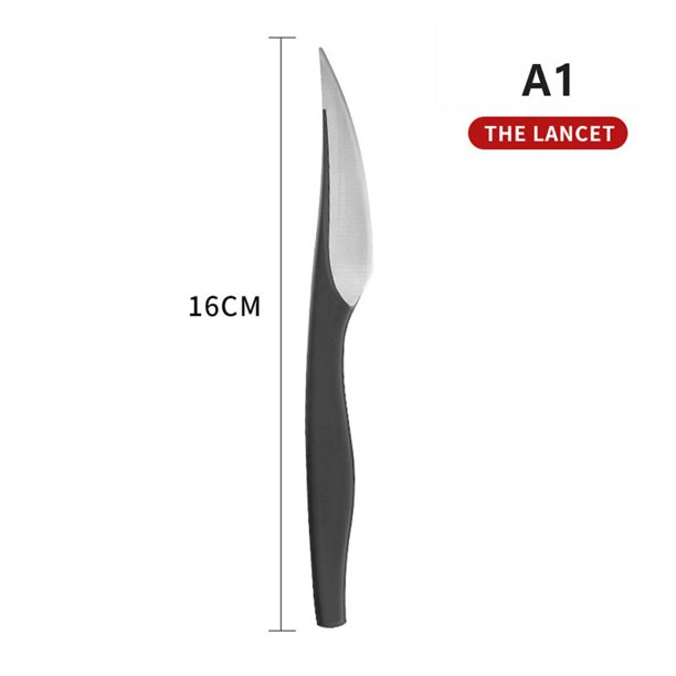 1 cuchillo de pedicura de acero inoxidable negro, juego de cuchillos de pedicura profesional, herramienta para el cuidado de los pies, Kit de herramientas para uñas de 16cm/6,3 pulgadas Gao Jinjia LED