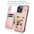 thumbnail image 2 of Tiflook Wallet Case For iPhone 14 (6.1 inch) 2022 Minimalist PU Leather Card Holder Flip Cover Rose Gold, 2 of 7