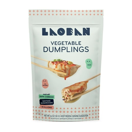 Laoban Vegetable Dumplings, Frozen, 6.4 oz Pouch