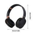 thumbnail image 3 of Gaming Headset, Hwkond Wireless Headphones Bluetooth Earphone HIFI Stereo Headset BASS Mode Gaming Earbuds Over The Ear Headphone,Black, 3 of 8