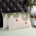 thumbnail image 4 of Abstract Boho Throw Pillow Cover,Tropical Palm Leaves Modern Geometric Art Rectangle Decorative Pillow Case Protector Soft Cushion Cover Lumbar Pillowcase for Couch Sofa Bedroom Car Decor 20x30 Inch, 4 of 8