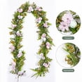 thumbnail image 6 of 72.8in Easter Egg Vines Rattan Door Decor, Easter Decor, Spring Branch Leaf Floral Garland with Colorful Eggs, Indoor Outdoor Hanging Ornament for Home Patio Porch Party, B, 6 of 6
