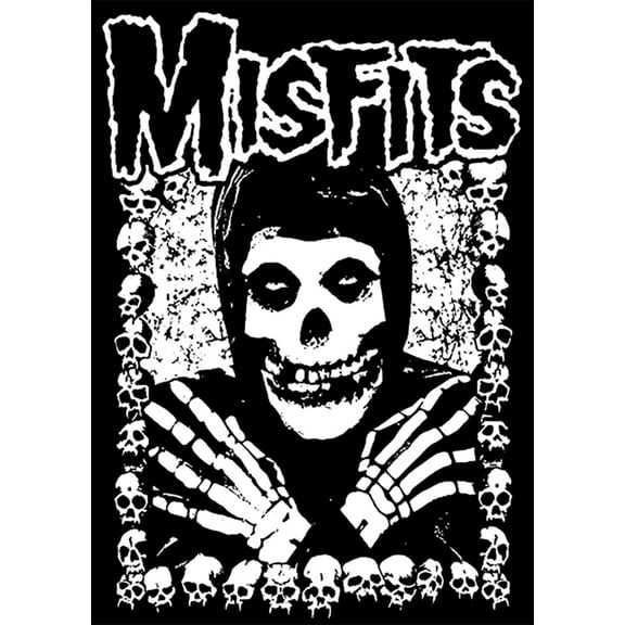 BUY ART FOR LESS Officially Licensed Misfits Skulls Surround 24 x 36 Inch Art Poster - Decorative Print - Poster Paper - Ready to Frame