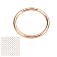 thumbnail image 2 of Anillos tóricos de metal, anillo redondo multiusos resistente para bolsas de hardware, cinturones, correas para perros, cesta colgante, manualidades, color dorado, 2 of 8