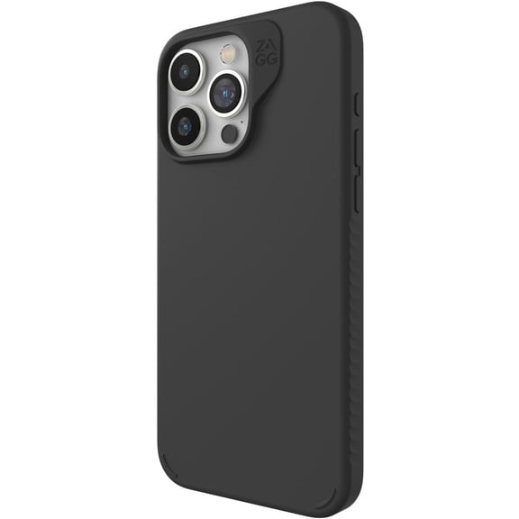 ZAGG Manhattan Snap iPhone 15 Pro Case - Premium Silicone iPhone Case for iPhone 15 Durable Graphene Material Smooth Surface with a Comfortable Ripple Grip MagSafe Phone Case