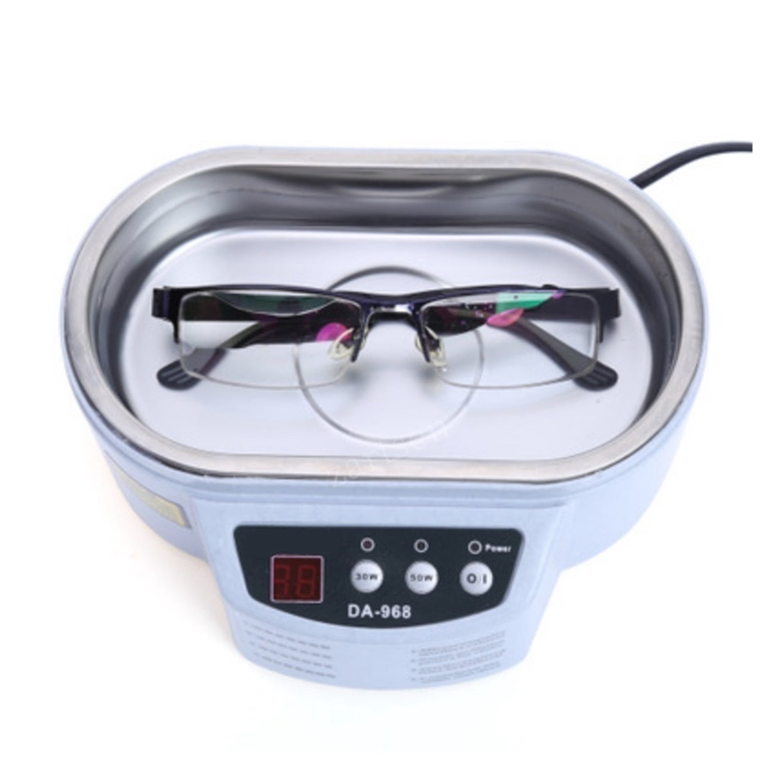 30/50W Digital Ultrasonic Cleaner Tub Dual Frequency Vibration Jewelry Parts Glasses Circuit Board Portable Watch Washer Machine