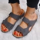 thumbnail image 4 of Sandalias de playa con cuña y punta abierta para mujer con diseño de flores y vacaciones Wmkox8yii  ytu4029, 4 of 5