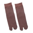thumbnail image 1 of TISHITA Elastic Cotton Tabi Socks 2 Toe Socks Flip-Flops Socks Unisex Coffee, 1 of 7