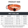 thumbnail image 3 of dgysar GPS Dog Collar Reflective Tracker Holder for Apple AirTag Adjustable Tracking Collar for Medium Large Dogs Anti-Lost Orange S, 3 of 3
