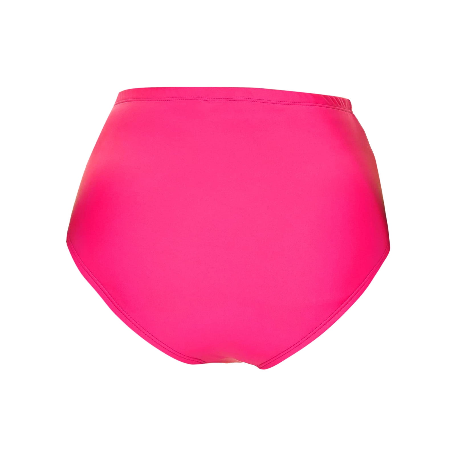 MIASHUI Women's Proof High Waisted Bikini Bottoms Full Coverage Swimsuit For Swim Hot Pink,M
