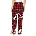 thumbnail image 3 of Bingfone Pajamas For Women,Christmas Tree Buffalo Plaid Pajama Pants With Pockets-Xx-Large, 3 of 9
