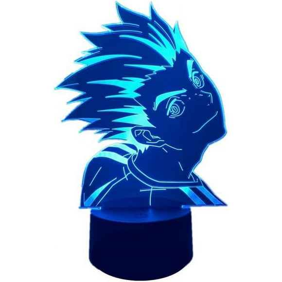 WJ Anime Lamp Night Light Kotaro Bokuto 3D Lamp Illusion 16 Color Changes LED Light Kids Gifts Bedroom Decoration Bedside Lamp Child Birthday