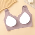thumbnail image 5 of Kukoosong Bralette Bras for Women Fashion Women's Solid Color Seamless Lifting Soft Support Bra Everyday Bras, Sizes M, 5 of 7