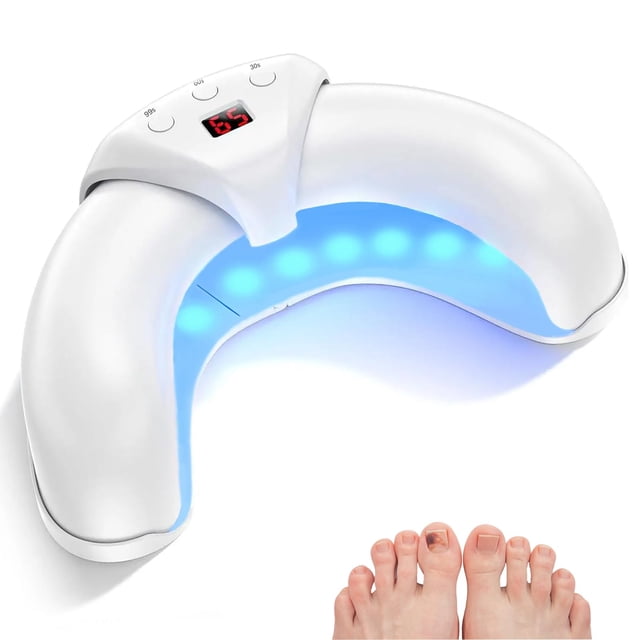 Dispositivo de tratamiento láser para hongos en las uñas JUNLLU, luz LED blanca