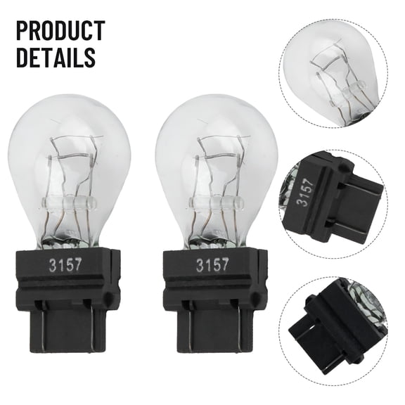 HIBIBUD 2 Pack 3157 12V 21/5W Tail Signal Brake Light Bulbs for Vehicle Replacement Tail Light Bulb