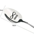 thumbnail image 6 of Soup Spoon Glossy Easy Clean Romantic Lettering Stainless Steel Free Engraved Coffee Spoon Restaurant Supplies Personalized Christmas Gifts, 6 of 8