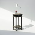 thumbnail image 3 of Furinno Turn-N-Tube Tall Nightstand with Bin, French Oak/Black/Black, 3 of 7