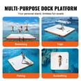 thumbnail image 3 of KFFKFF Inflatable Dock, 10x10FT Water Float Mat, Includes Carry Bag & Ladder, Non-Slip Surface, Ideal for Pool, Beach, and Ocean, 3 of 9
