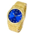 thumbnail image 4 of Ice Star Men's Luxury 45mm Nugget Watch with Diamond Accent Dial - Adjustable Band - Quartz Movement - Exquisite 14k Gold Finish, 4 of 5
