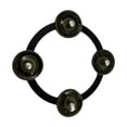thumbnail image 3 of Cymbal Hi Hat Tambourine Single fila multipropósito para tambor de tambor Sonido brillante con campanas para un conjunto de niños para adultos KTV KTV negro, 3 of 8