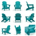 thumbnail image 4 of Braxton Outdoor Folding Plastic Adirondack Chair (Set of 2), Turquoise, 4 of 4