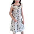 thumbnail image 2 of LOVZFMLL Robe d'Été pour Robe Mignonne Froissée pour Robe Princesse Sans Manches à Fleurs, 2 of 3