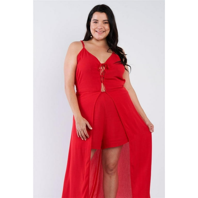 Lace maxi romper plus clearance size