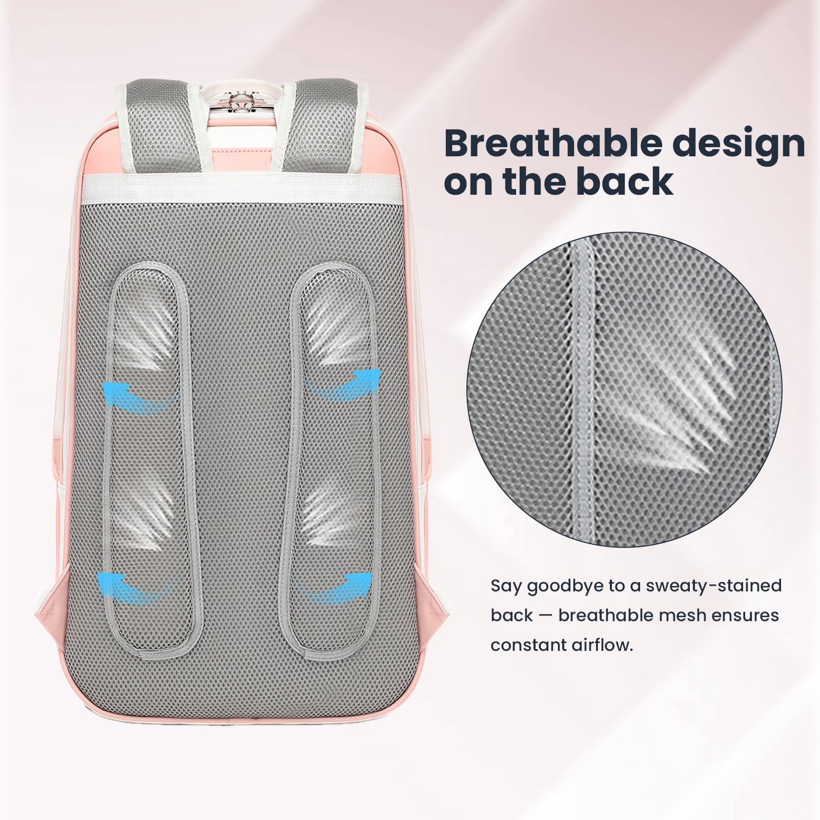 CCGTIOR Multi-Use Beach Tennis Bag For Sport Convertible Padel Backpack - Laptop Sleeve, Ball Sleeve, Fence Hook, Easy Access,Shoe Compartment (Pink)