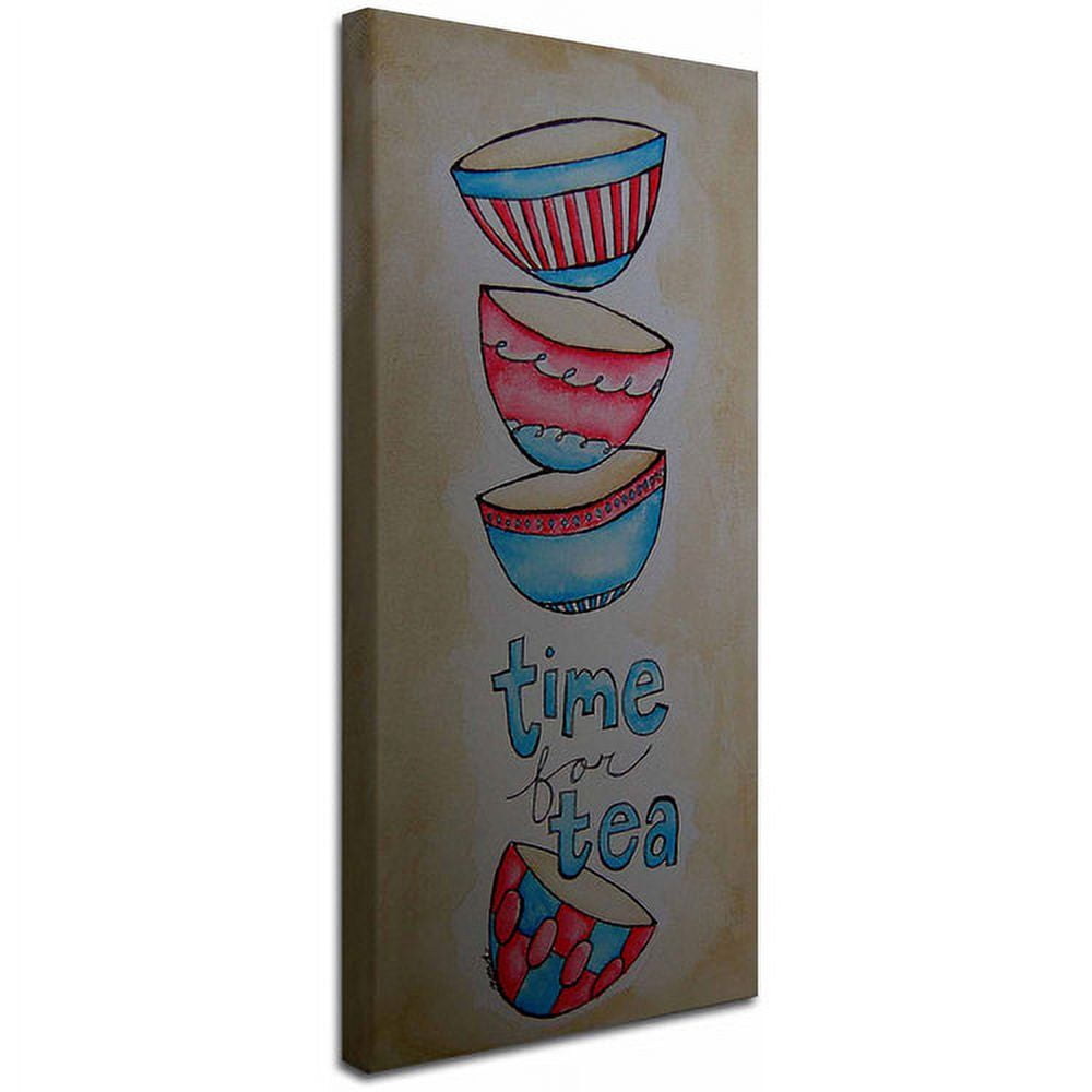 Trademark Fine Art "Tea Time" Canvas Art by Nicole Dietz