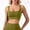 Yellow, variant on Women's Y Back Sports Bra Wireless Gathering Yoga Top, Thin Spaghetti Strap Seamless Lingerie, Padded Low Impact Workout Bralette, Anti Exposure Fitness Vest, Sexy Beautiful Back Gym Underwear
