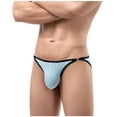 thumbnail image 2 of Mens Underwear Ultra Thin Ice Silk Narrow Side Low Waist Briefs Hip Wrap Underwear, 2 of 6