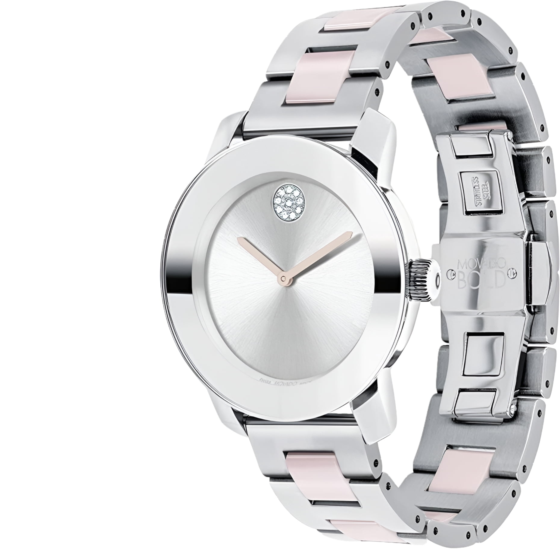 Movado, Women's Bold Ceramic Swiss Quartz Watch, 3600801, Two Tone