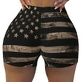 thumbnail image 2 of Picia American Flag with Desert Camouflage Printed Workout Shorts for Women Seamless Scrunch Butt Lifting High Waisted Yoga Gym Booty Running Moisture-wicking Short Pants-XX-Large, 2 of 9