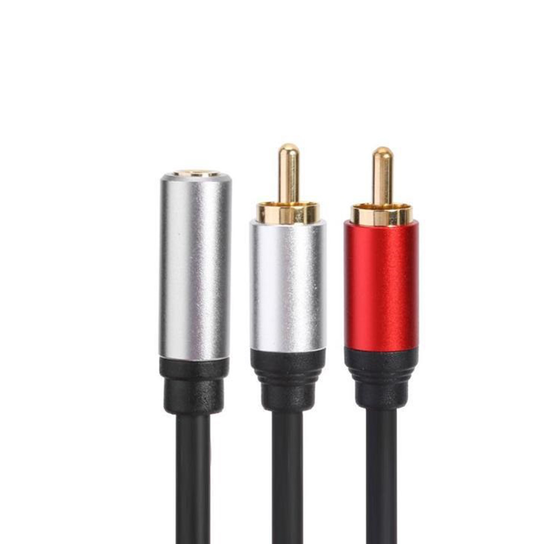 RCA Cable 2RCA Male to 3.5mm Female Audio Aux Cable 3.5mm Jack Rca Cable for MP3 Phone Home Theater DVD 2RCA Audio Cable - image 2 of 5