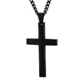 thumbnail image 1 of Mode Hommes Simple Croix Pendentif Alliage Collier Chaîne Bijoux Cadeau de Noël, 1 of 10