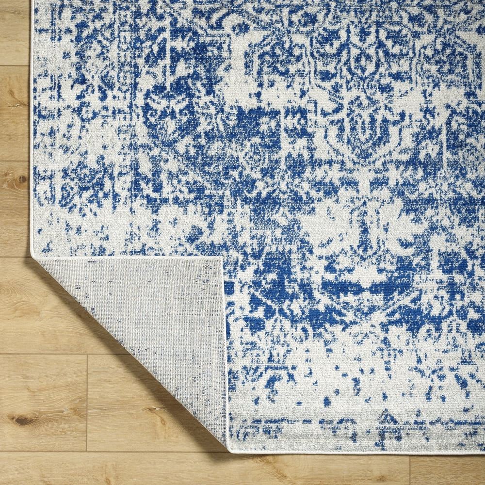 Livabliss Area Rugs for Living Room, 3x16 Harput Traditional Blue Runner Rug, Bedroom Dining Room Home Decor Stain Resistant Carpet (2'7" x 16' Runner)